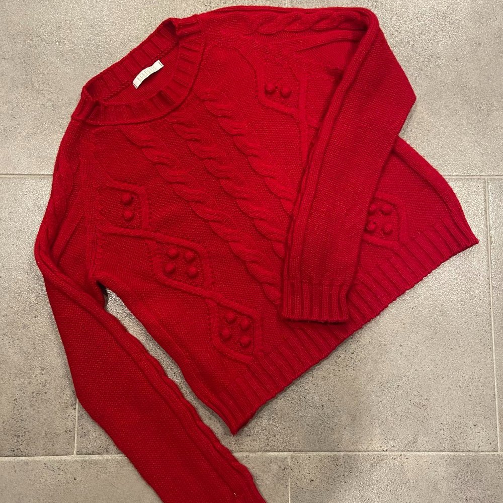 Red Acrylic Super Soft Sweater
